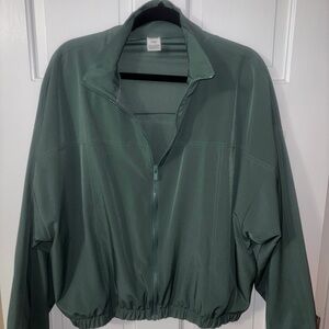 PINK Green Zip-Up Jacket